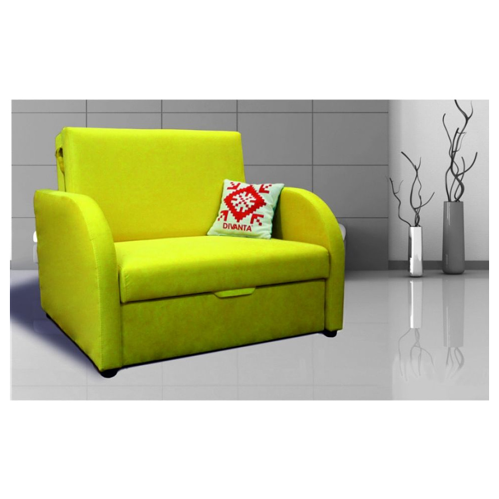 Кресло-кровать "Премьер 3/800-1", желтый цвет обивки - 2