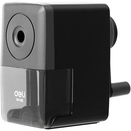 Точилка "Deli 016-16B", механическая, 1 отверстие, ассорти