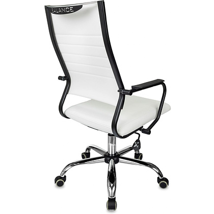 Кресло компьютерное Бюрократ CH BALANCE SL Line, экокожа, белый - 10