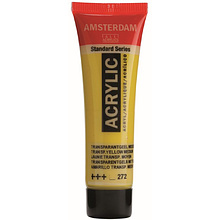 Краски акриловые "Amsterdam", 272 желтый прозрачный средний, 20 мл, туба