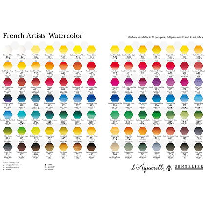 Набор красок акварельных "l’Aquarelle", 8 цветов, тубы - 3