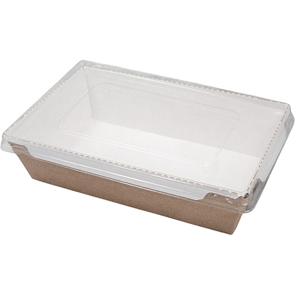 Контейнер бумажный для салата, 500 мл, 300 шт/упак, крафт