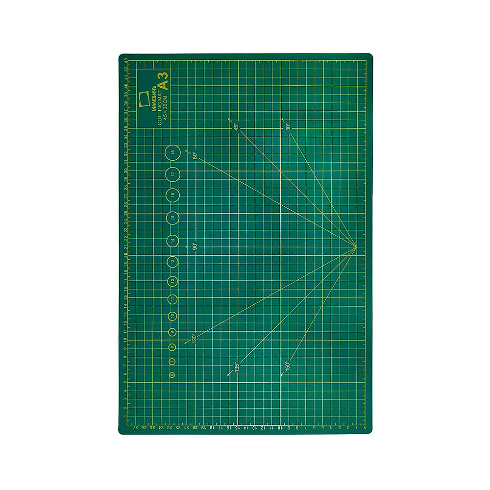 Коврик для резки "Малевичъ", А3, зеленый - 3