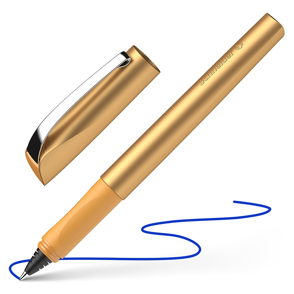 Ручка-роллер "Schneider Ceod Shiny", M, бронзовый, стерж. синий - 2