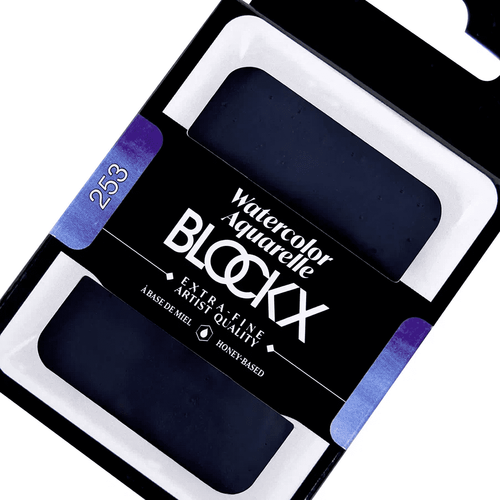 Краски акварельные "Blockx. Giant pan", 253 французский ультрамарин темный, 18 мл., кювета - 3