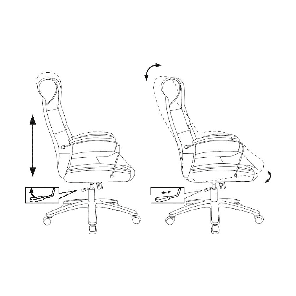 Кресло компьютерное Бюрократ T-9928SL Fabric, ткань, серый - 8