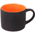 Кружка фарфоровая "Yasna", 310 мл., черный/оранжевый