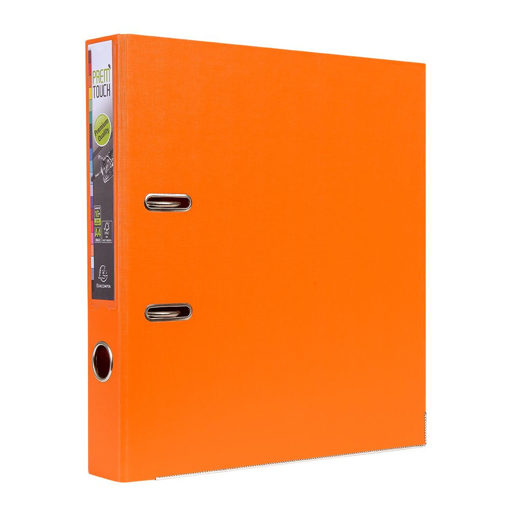 Папка-регистратор "Exacompta", A4, 50 мм, ПВХ, оранжевый