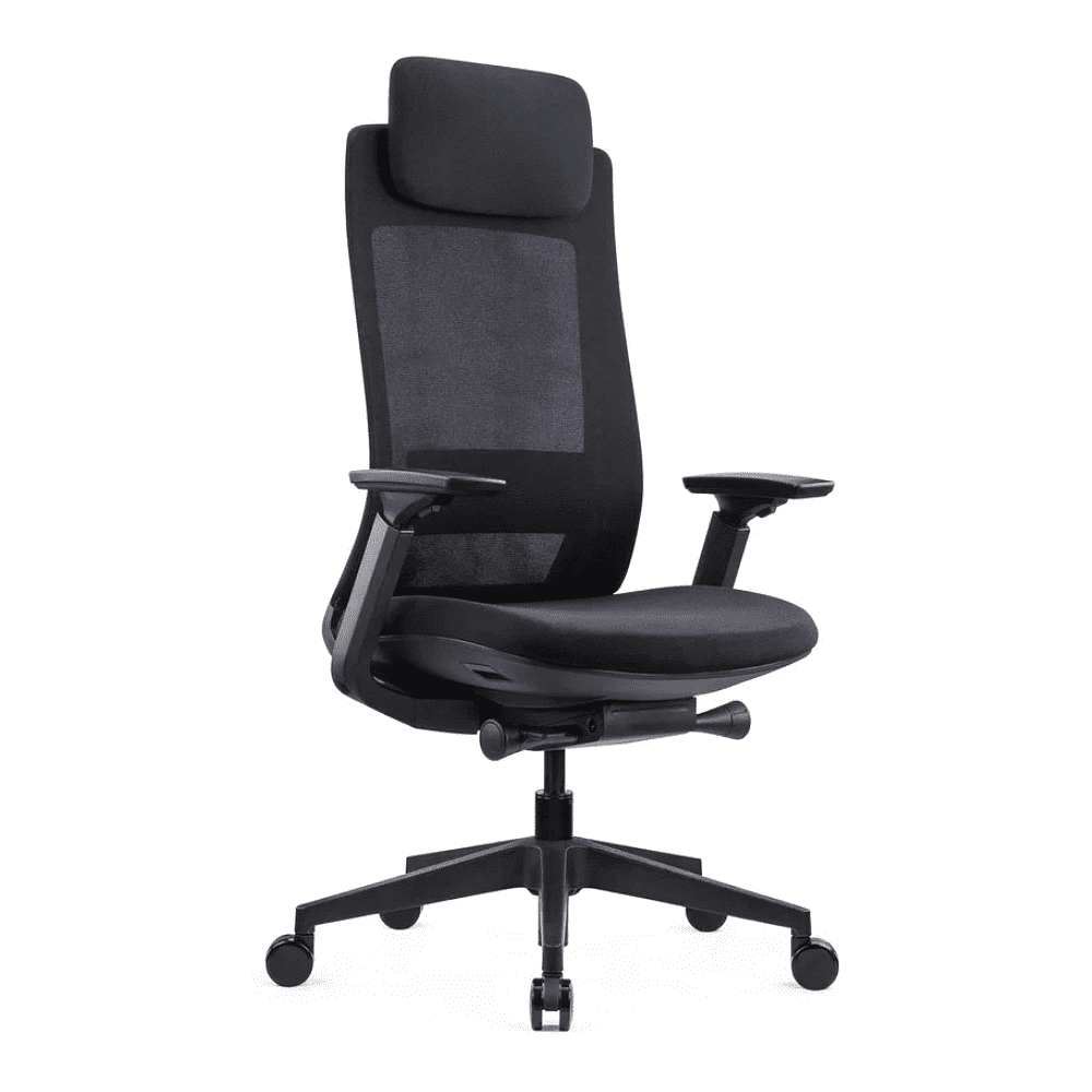 Кресло для руководителя SitZone E-VL002A, сетка, ткань, пластик, черный, -30%
