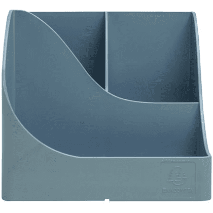 Подставка для ручек "Autentik", пластик, 5 делений, сине-серый - 3