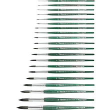 Кисть для рисования "Tintoretto Emerald", синтетика, круглая, №8