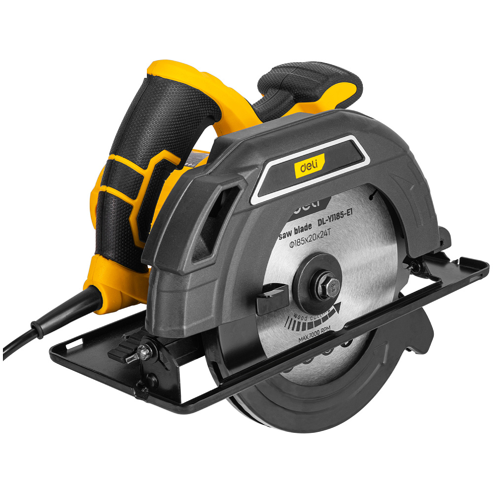 Пила циркулярная Deli YS YJ185-E1 1300 Вт, 185 мм, глубина до 61 мм