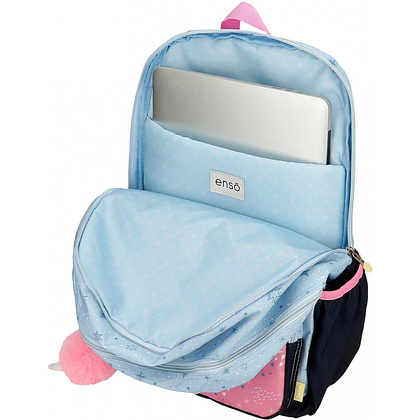 Пенал Enso "Dreams come true", 1 отделение, голубой, розовый - 4