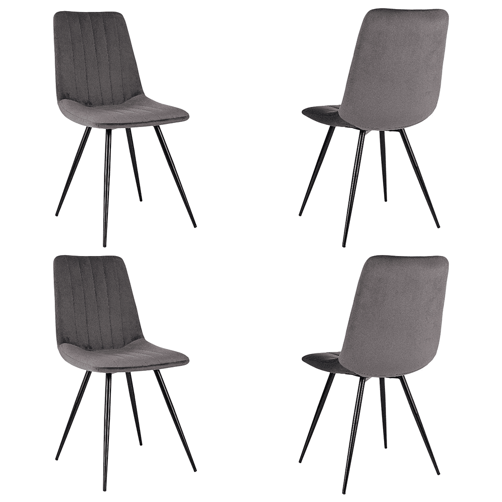 Стул Бюрократ "CH-K6_4", ткань, темно-бежевый, металл, комплект 4шт