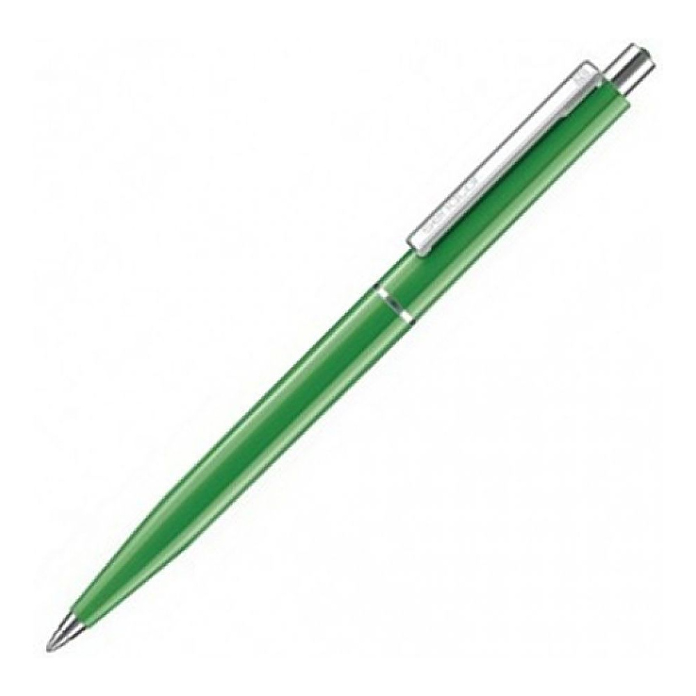 Ручка шариковая автоматическая "Senator Point Polished", 1.0 мм, зеленый, стерж. синий