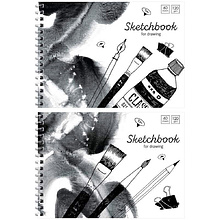 Скетчбук "Black/white mood", 14,5x20 см, 120 г/м2, 60 листов, разноцветный