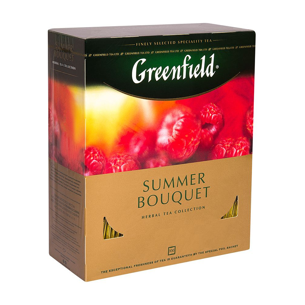 Чайный напиток "Greenfield" Summer Bouquet, 100 пакетиков x2 г, фруктовый, травяной