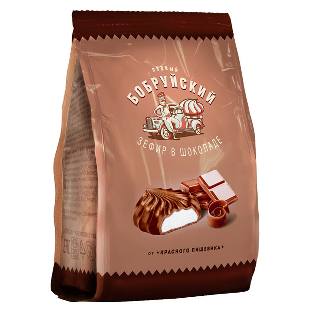Зефир "Первый Бобруйский" в шоколаде, 230 г