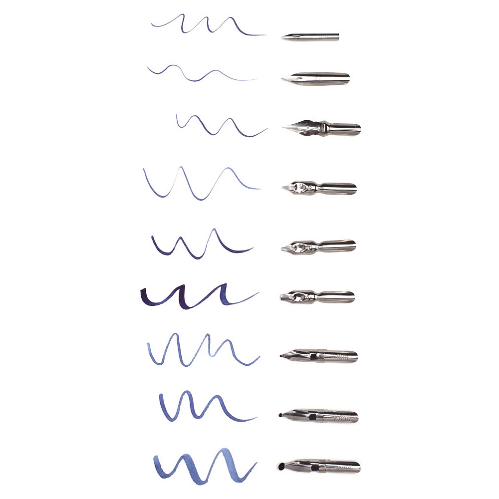 Набор перьев для каллиграфии "Малевичъ", с держателем, 9 шт. - 2