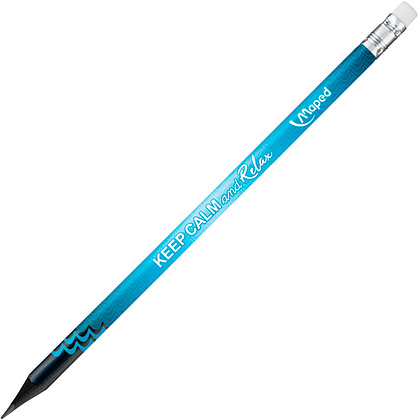 Карандаш простой Maped "Energy", HB, с ластиком, ассорти - 2