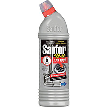 Средство для удаления засоров в трубах "Sanfor"
