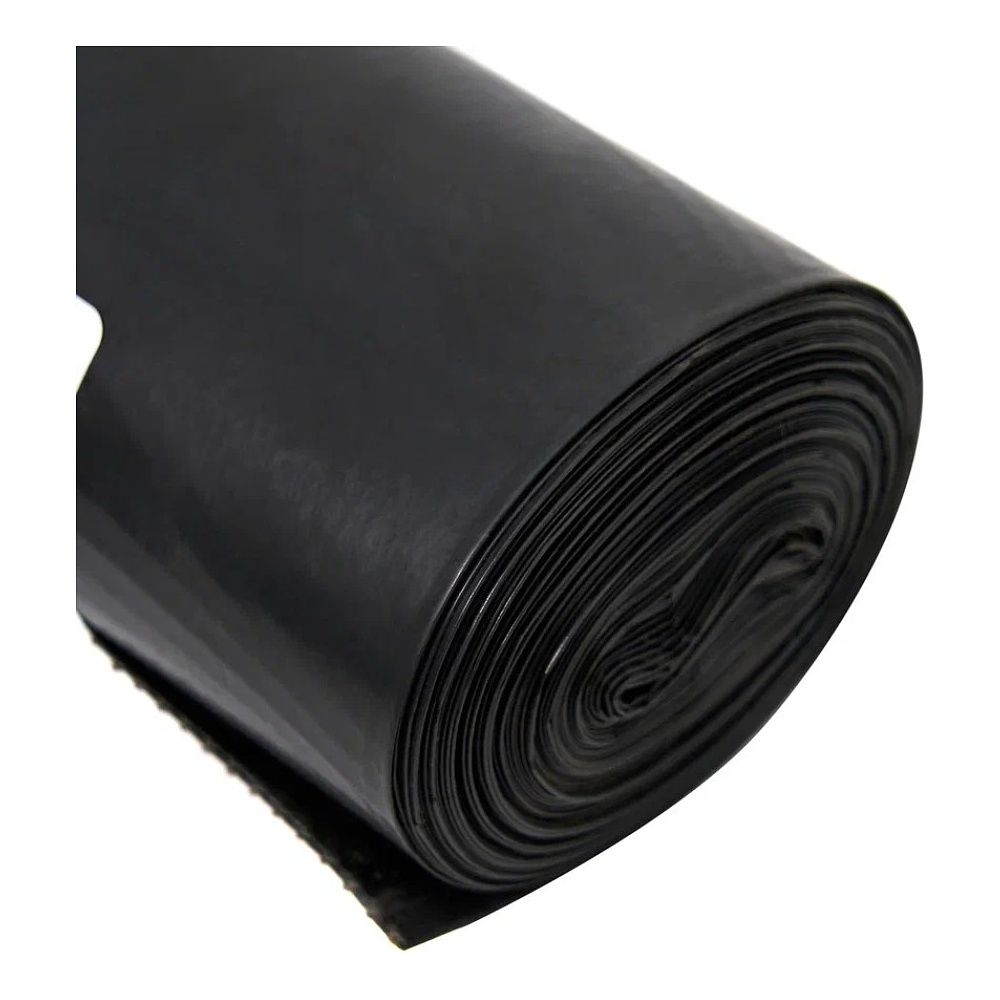 Мешки для мусора 120л, 40мкм, 69х105см, 10шт/рулон, черный - 2