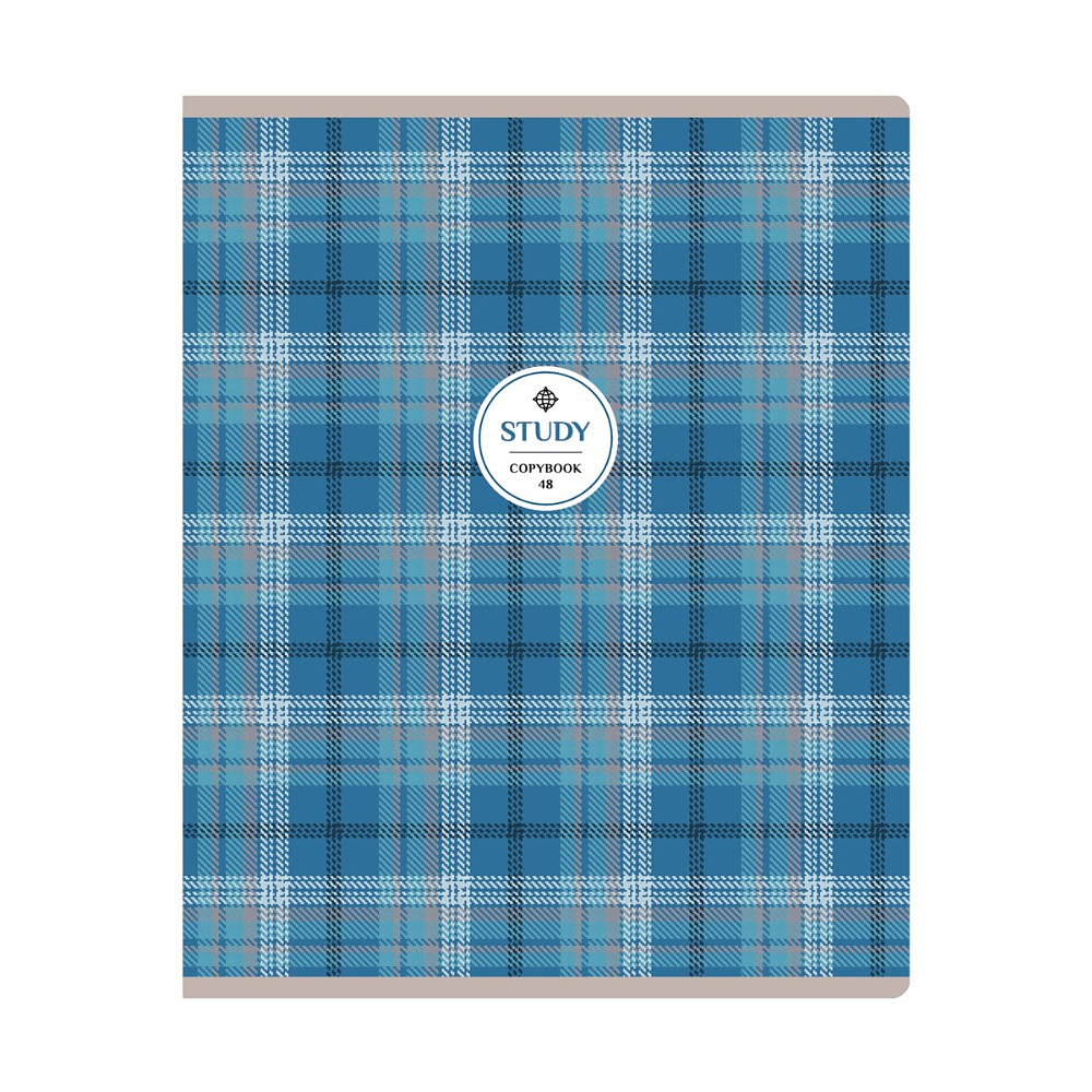 Тетрадь "Study", А5, 48 листов, в клетку, ассорти - 5