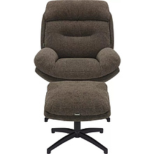 Кресло мягкое EVERPROF Kiwi, ткань, темно-коричневый