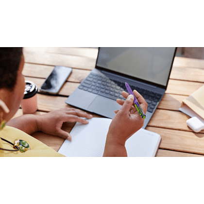 Ручка шариковая автоматическая "Space Up Cyber", 0,7 мм, фиолетовый, зеленый, стерж. синий - 3