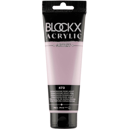 Краски акриловые "Blockx", 473 хинакридон розово-фиолетовый, 120 мл