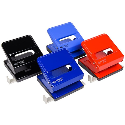 Дырокол Kangaro "DP-520", 25 листов, черный - 2