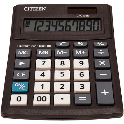 Калькулятор настольный Citizen "CMB-1001 BK", 10-разрядный, черный - 2