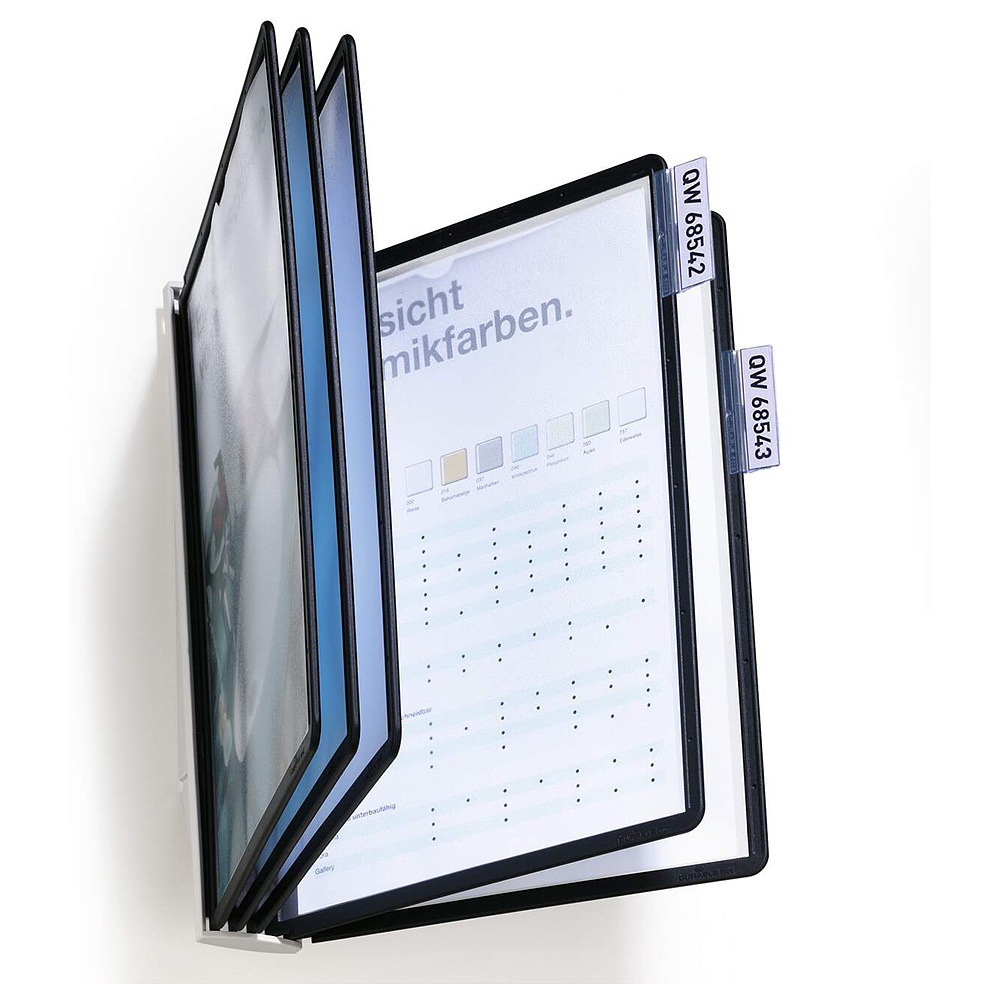Стойка информационная настенная "Sherpa Wall 5", A4, черный - 2
