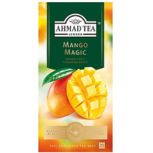 Чай "Ahmad Tea Mango Magic", 25 пакетиков x1.5 гр, черный, с ароматом манго
