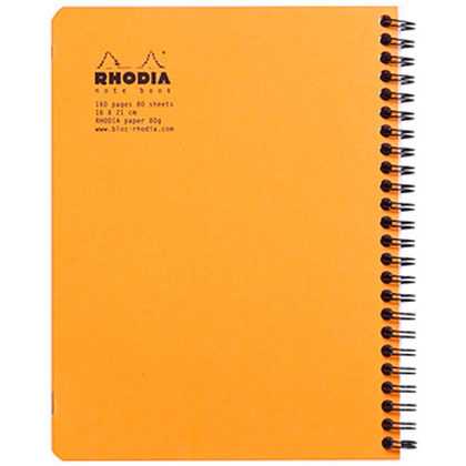Блокнот "Rhodia", А5+, 80 листов, клетка, оранжевый - 3