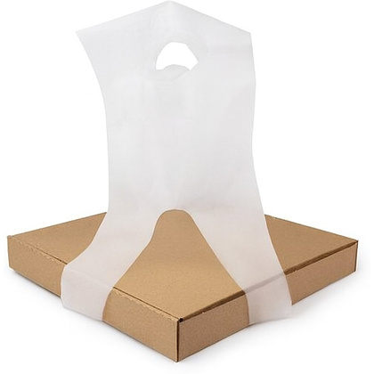 Пакет ПНД 23x57 см, 35 мкм, для переноски коробок, 500 шт/упак, белый