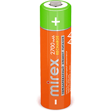 Аккумуляторные батарейки Mirex, Ni-Mh, AA/HR6/2700мА/ч, 4 шт