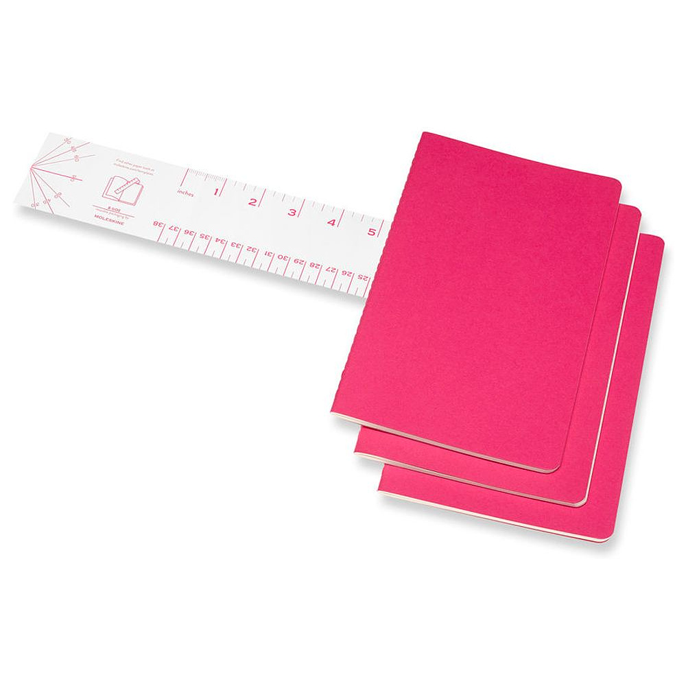 Блокнот "Cahier Journal Large", А5, 40 листов, линейка, 3 шт, розовый неон - 3