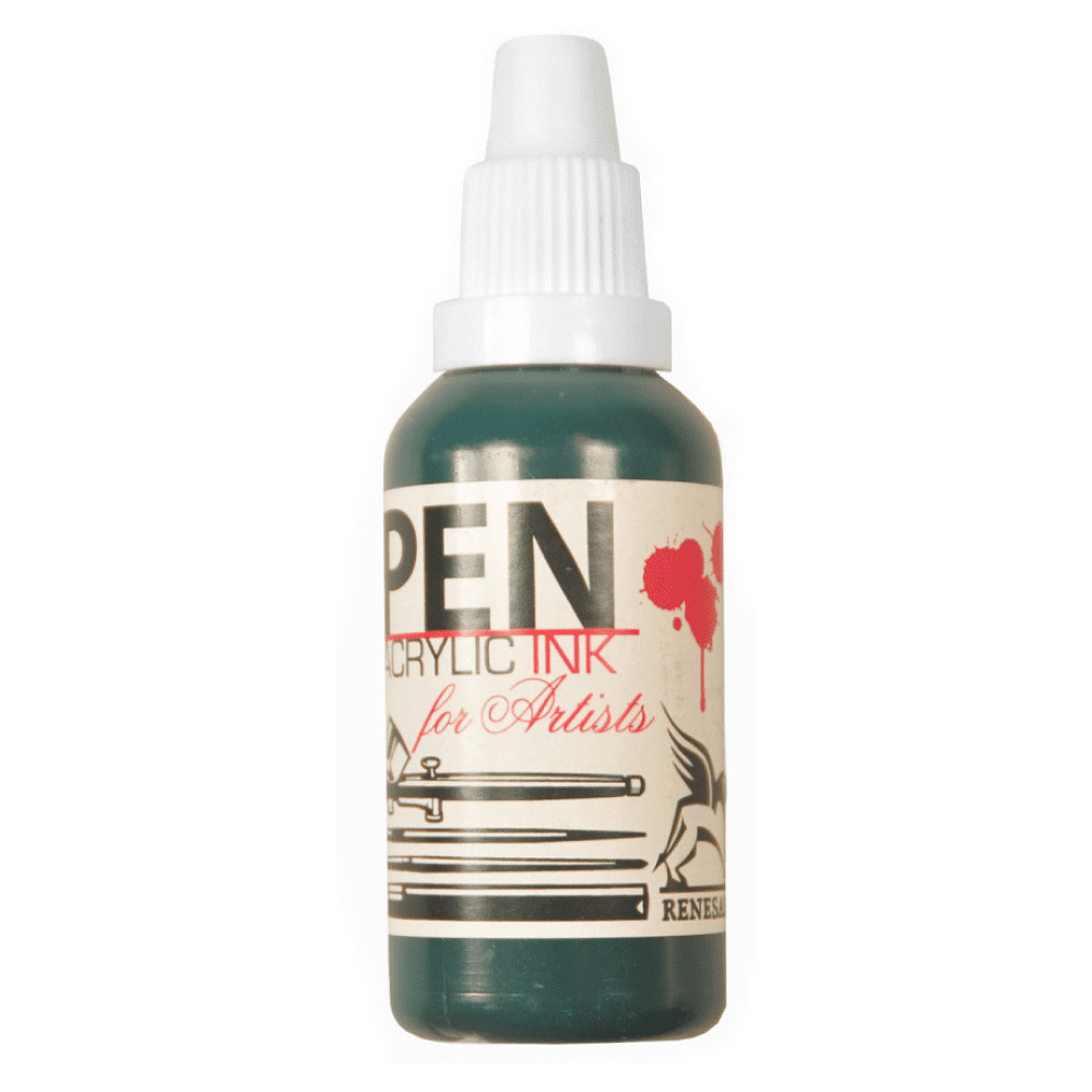 Акрил жидкий "Acrilic Ink", 13 зелёный фтало