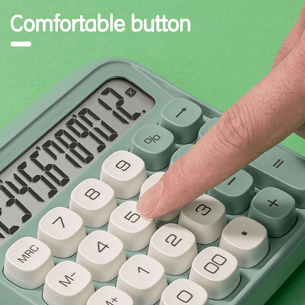 Калькулятор настольный EM36 Deli, 12-разрядный, пластик, бежевый - 3