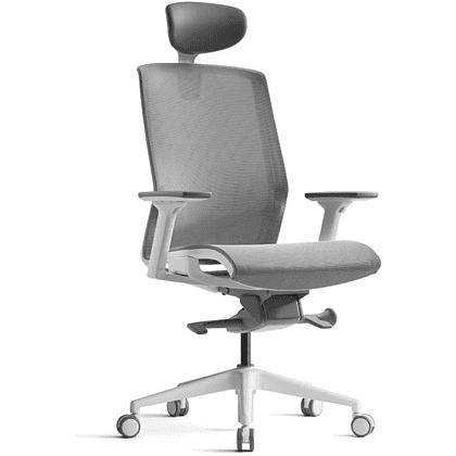 Кресло для руководителя BESTUHL "J15", сетка, пластик, серый, -50%