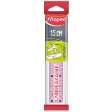 Линейка Maped "Unbreakable", 15 см, ассорти