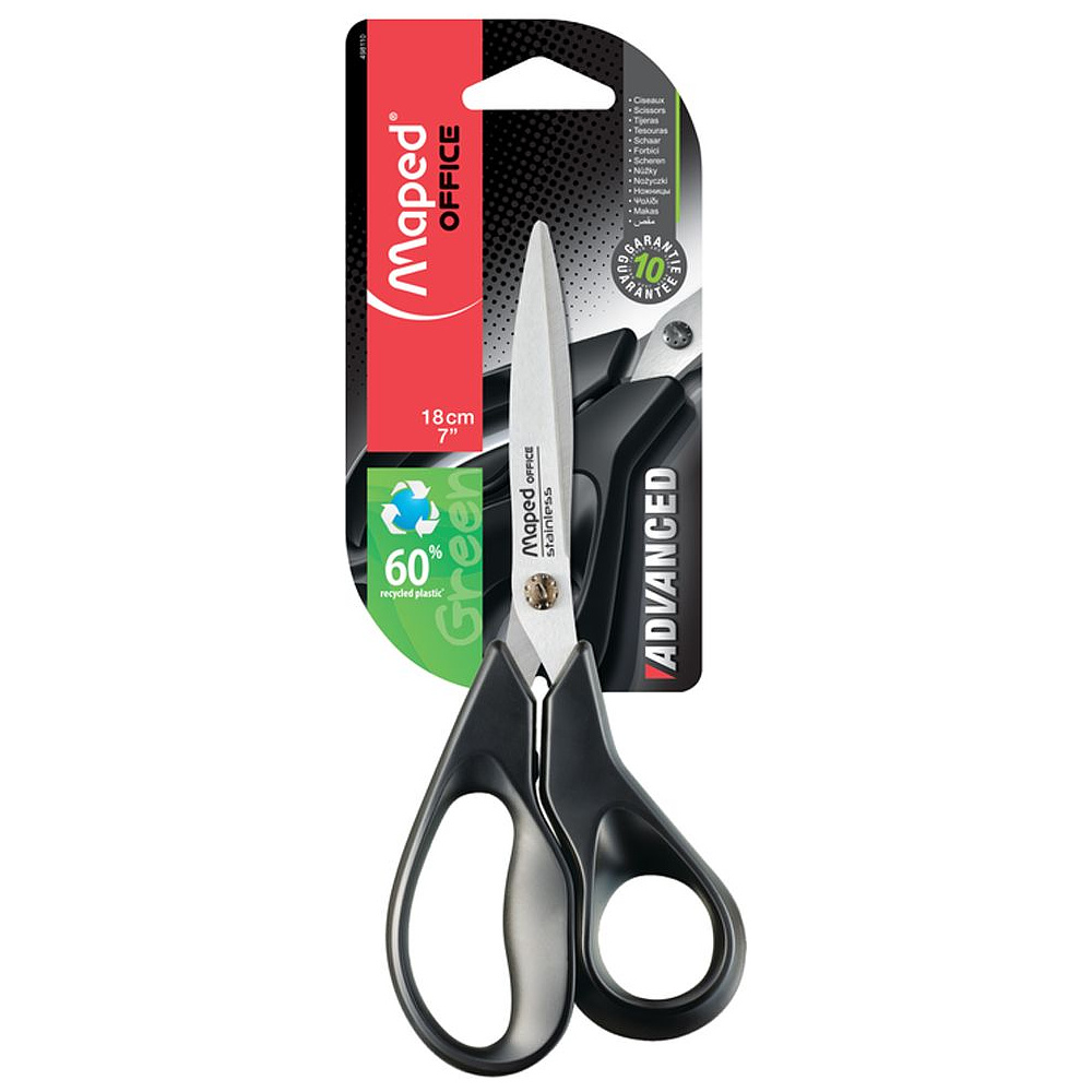 Ножницы Maped "Advanced Green", 18 см, -30%