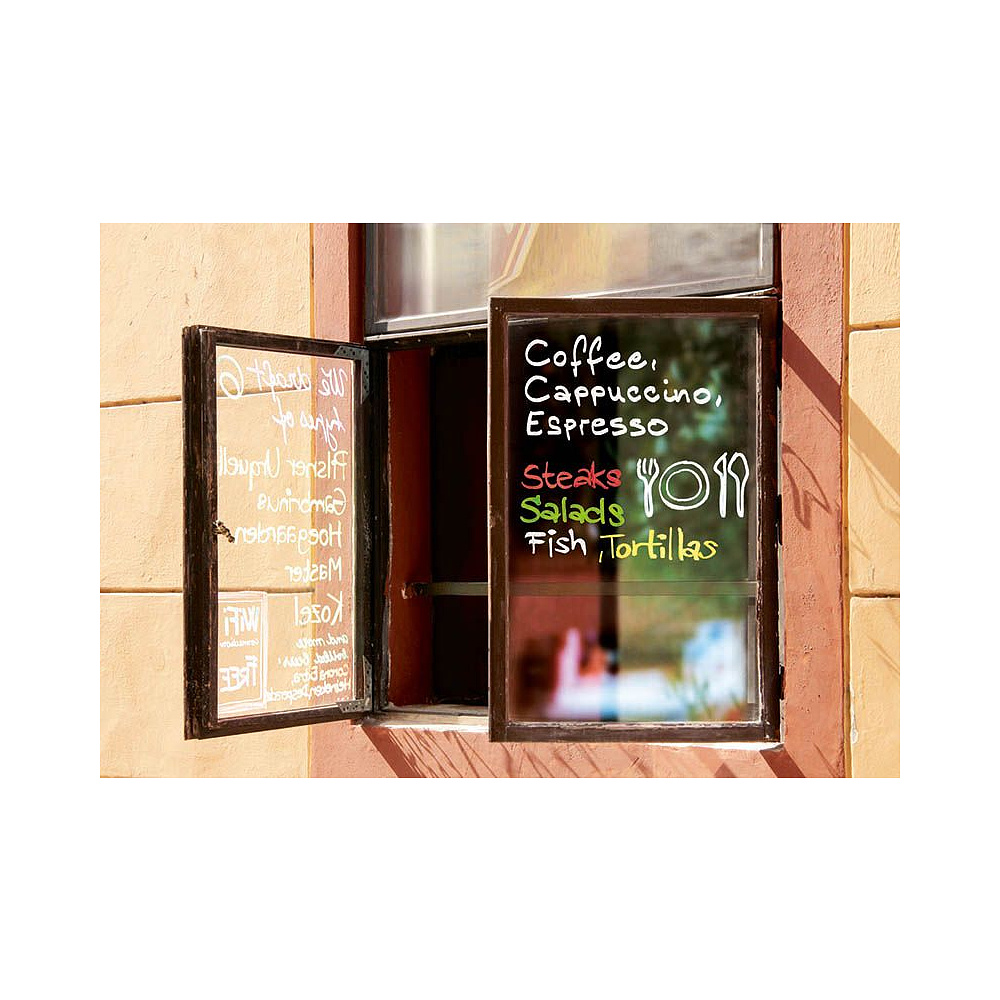 Маркер меловой Edding "4095", желтый - 3