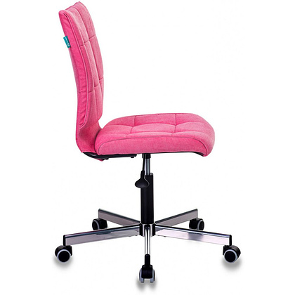 Кресло для персонала "Бюрократ СH-330M/VELV", ткань, металл, розовый - 4