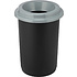 Урна для мусора "Idea Эко", 50 л, пластик, черный, серый