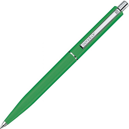 Ручка шариковая автоматическая "Senator Point Polished", 1.0 мм, светло-зеленый, стерж. синий