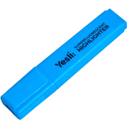 Маркер текстовый "Yesli:", голубой