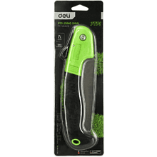 Ножовка по дереву Deli EDL580618, 180 мм, складная, зеленый, черный