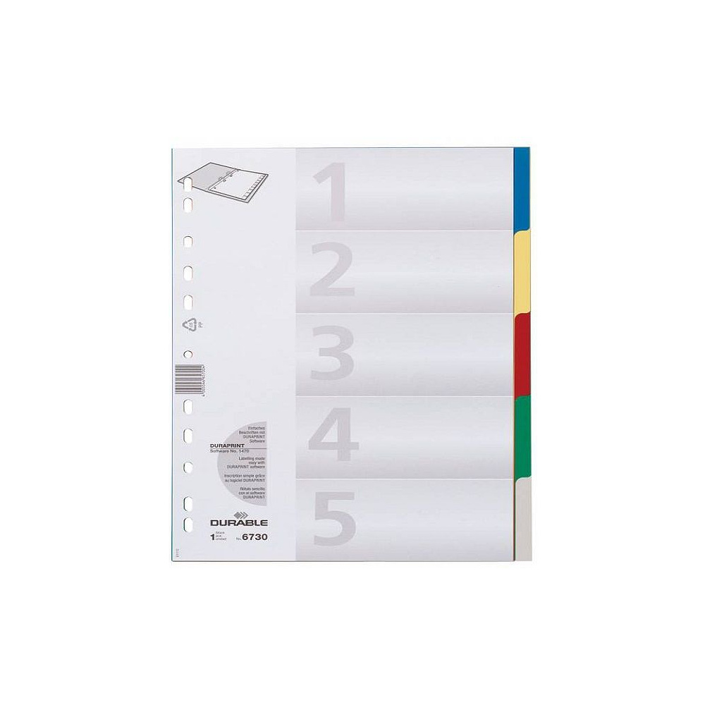 Цветной разделитель, A4, ассорти - 3